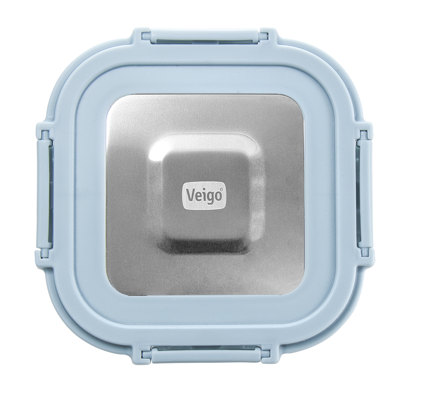 Veigo Pure and Sure | SQUARE  | Borosilicate Glass Container with Stainless Steel Lid