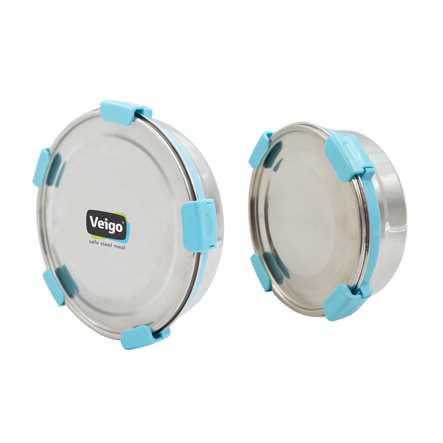 Veigo Maxosteel Round Storage Box- Set of 2