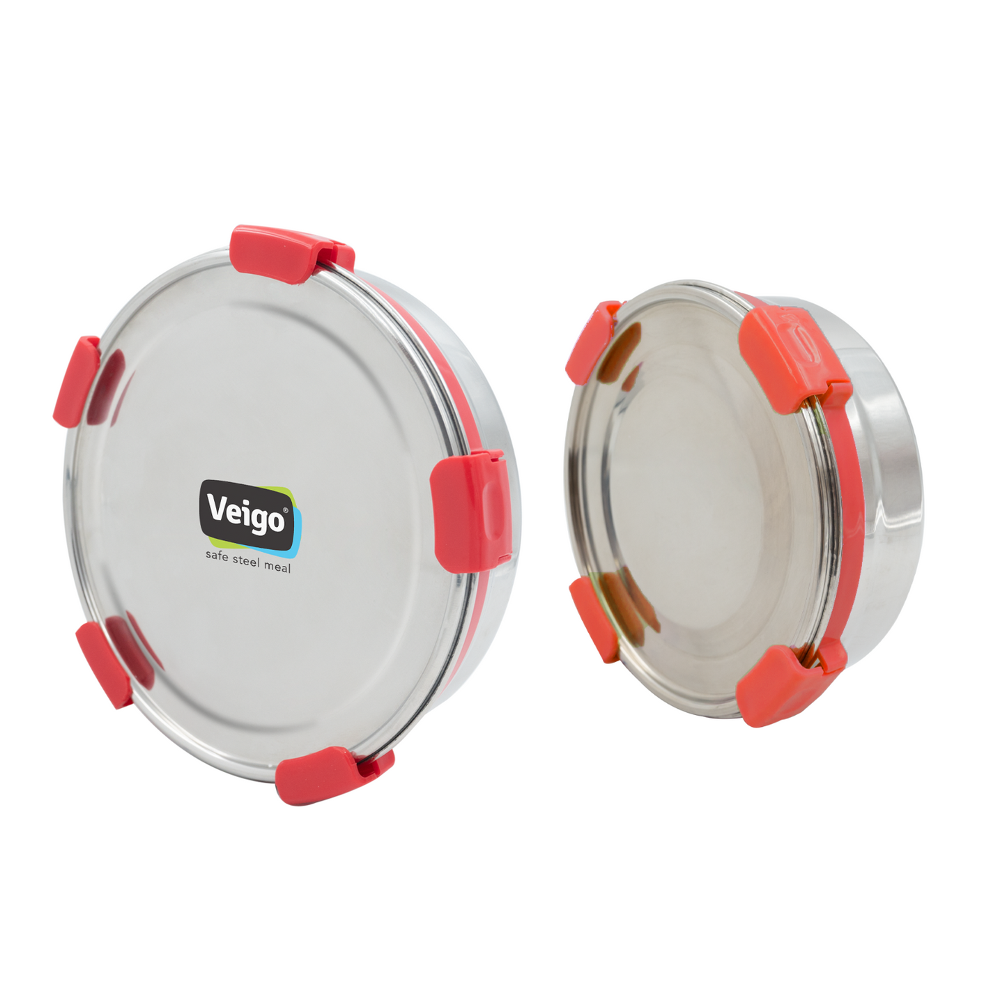 Veigo Maxosteel Round Storage Box- Set of 2