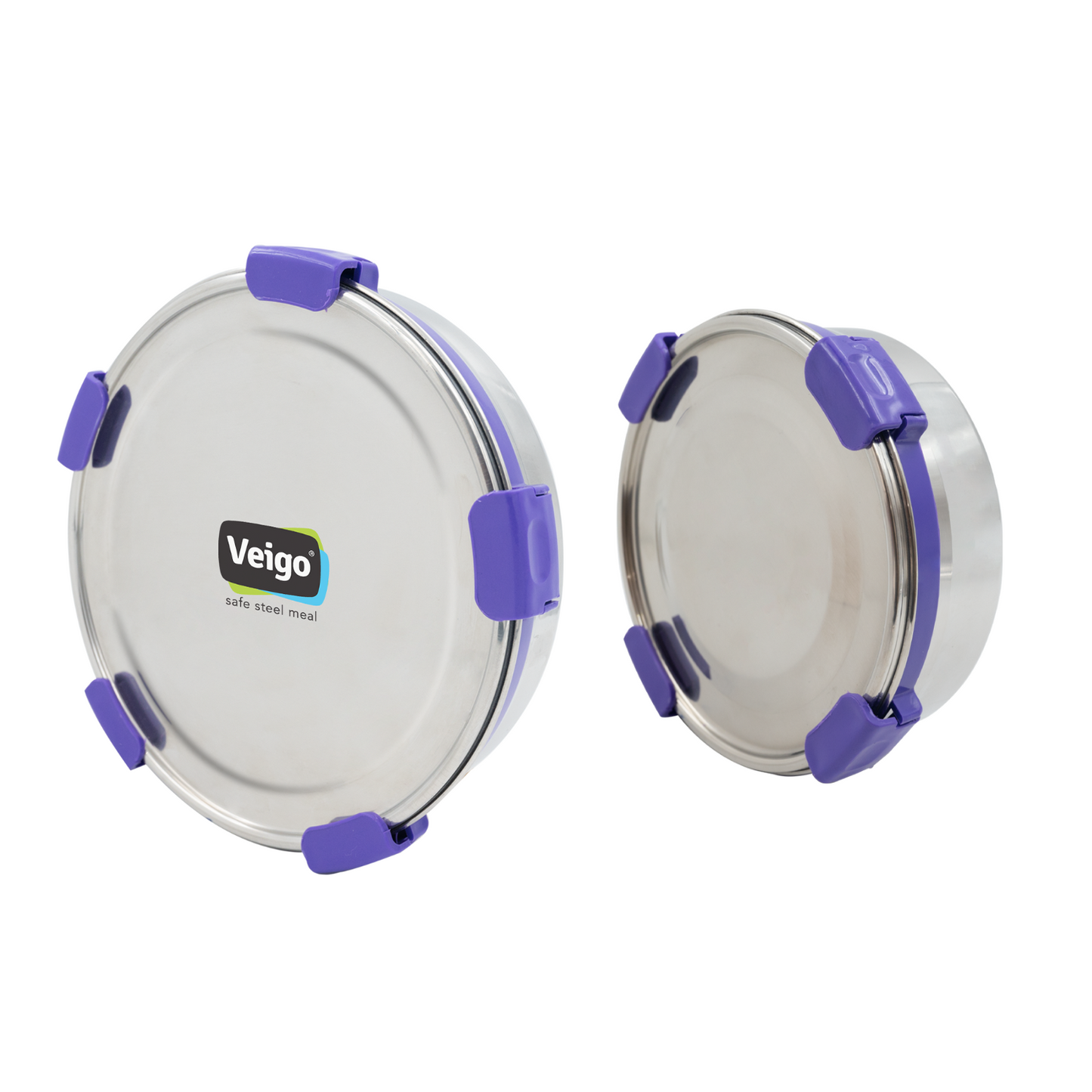 Veigo Maxosteel Round Storage Box- Set of 2