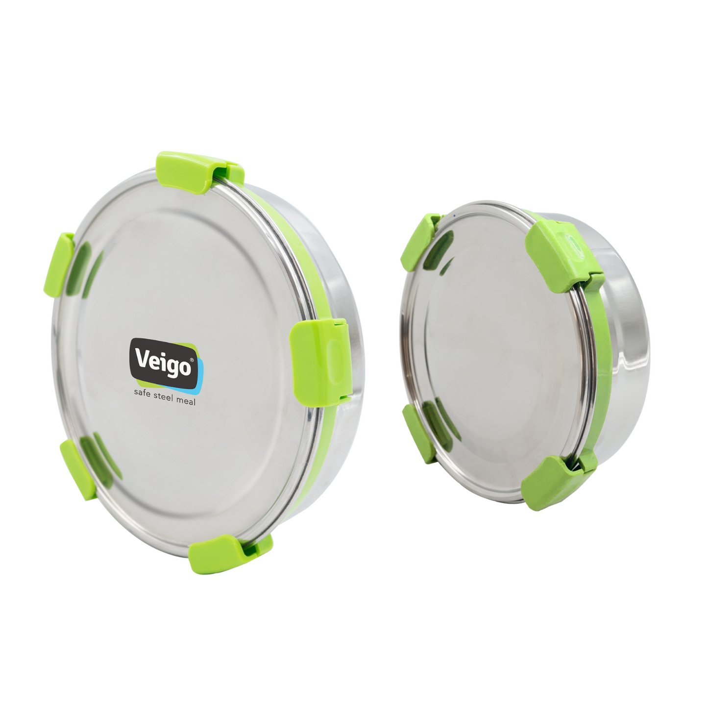 Veigo Maxosteel Round Storage Box- Set of 2