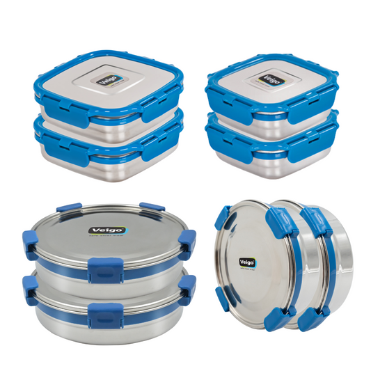 Veigo Super Mom Set of 8- Storage Containers