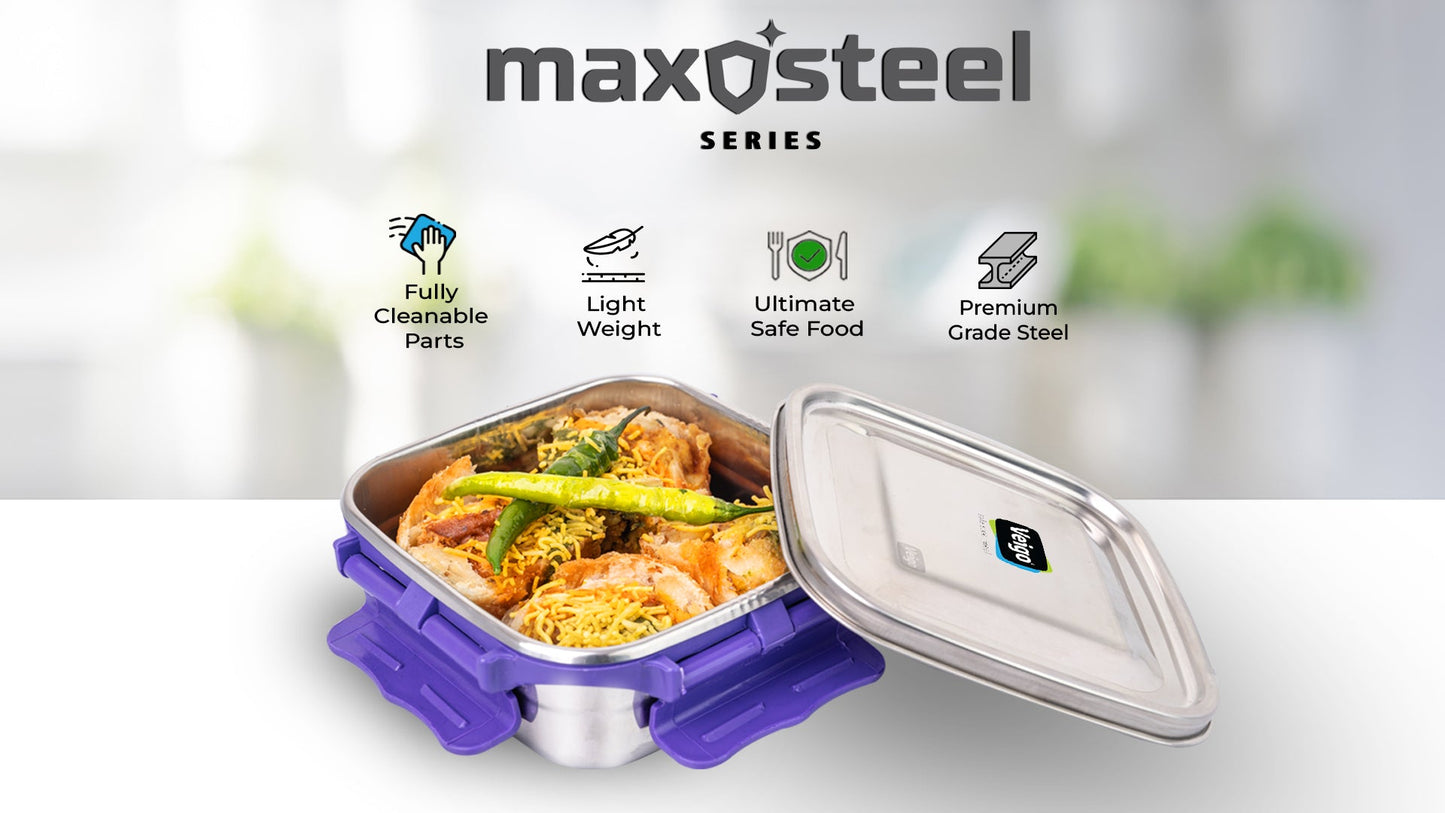 Veigo Medium MaxoSteel Stainless Steel Lunch Box