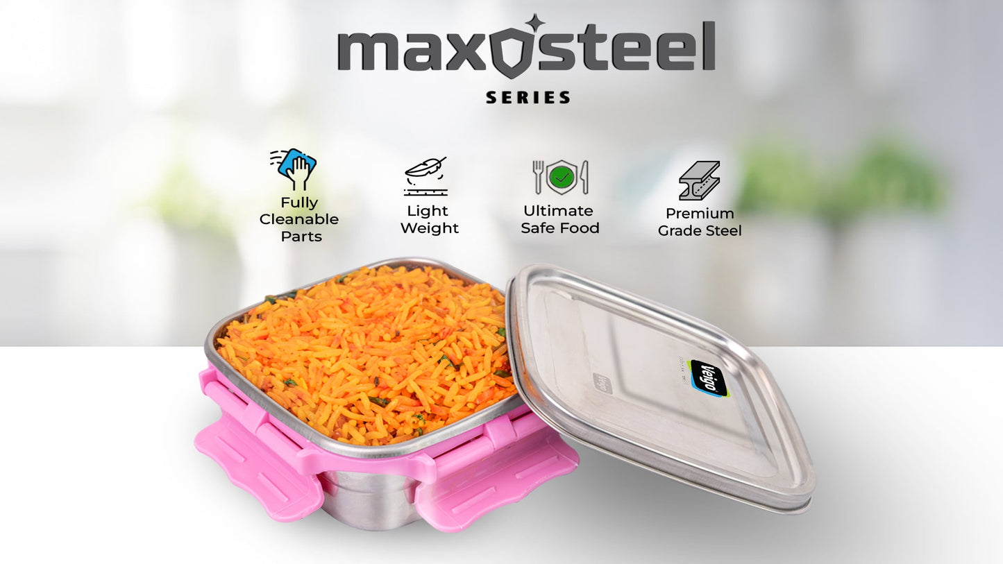 Veigo Medium MaxoSteel Stainless Steel Lunch Box