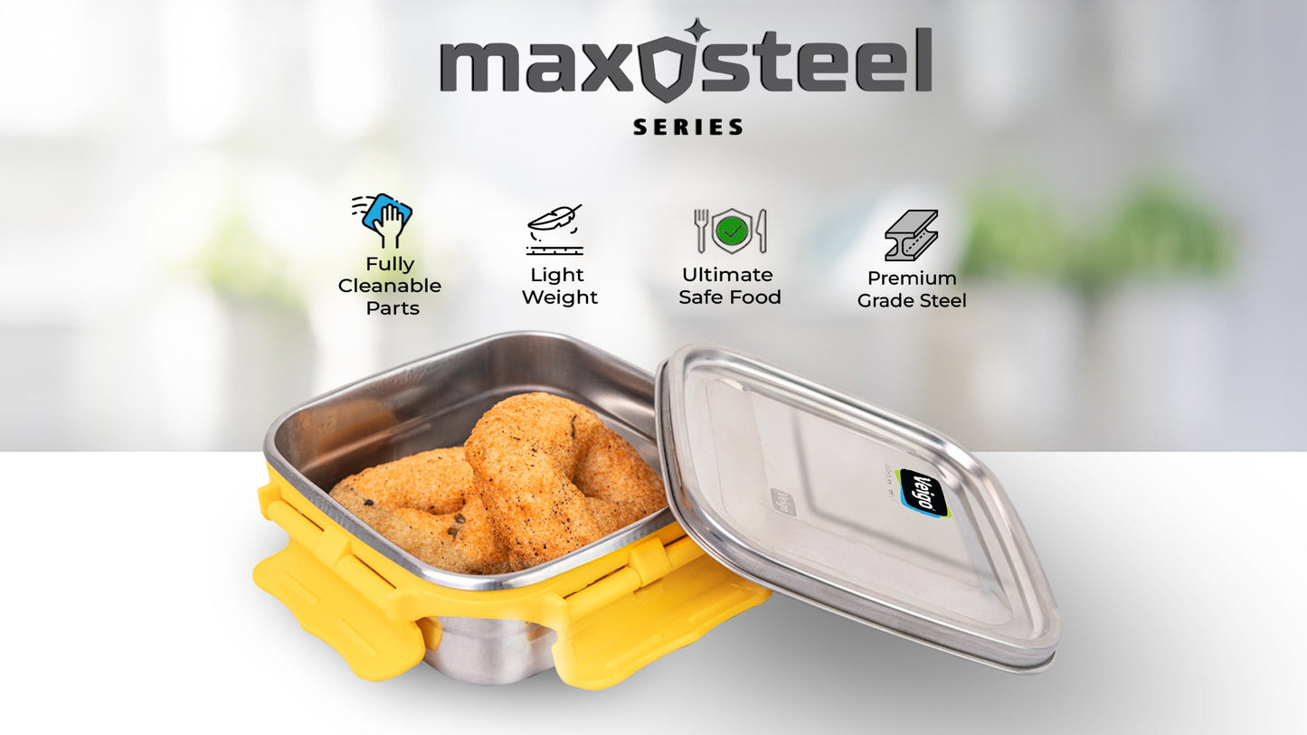 Veigo Medium MaxoSteel Stainless Steel Lunch Box