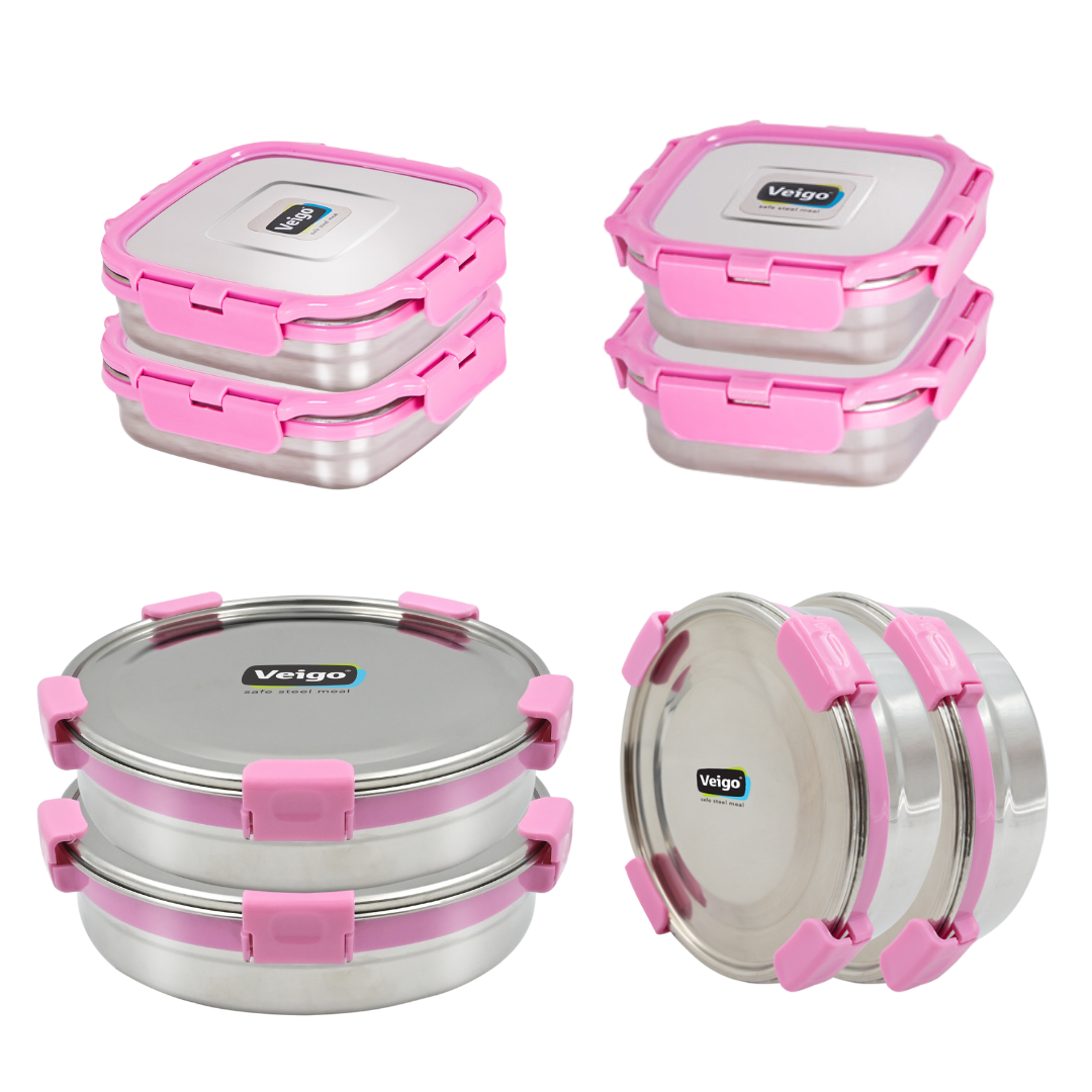 Veigo Super Mom Set of 8- Storage Containers